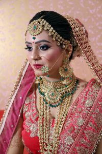 Traditional Indian bridal makeup